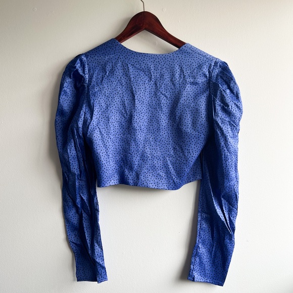 Zara Polka Dot Cropped Top - Picture 8 of 13